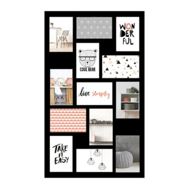 Image of Nielsen Accent Collage Frame For 13 Photos 10X15 Cm, Black