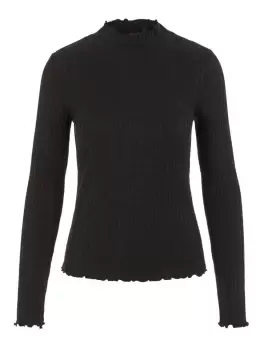 Image of NOISY MAY High Neck Knitted Top Women Black