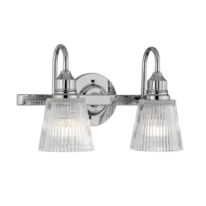 Image of Addison 2 Light Wall Light Polished Chrome IP44
