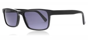 Image of London Retro Bank Sunglasses Black BLK 55mm