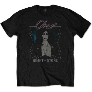 Image of Cher - Heart of Stone Unisex Medium T-Shirt - Black