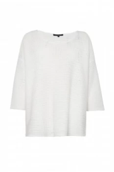 Image of French Connection Vosporos Drop Shoulder Top White
