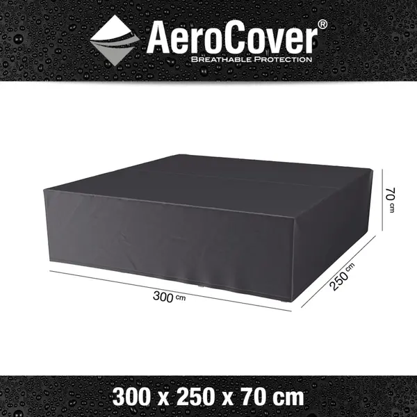 Image of Aerocover Lounge Set Rectangle Cover Grey