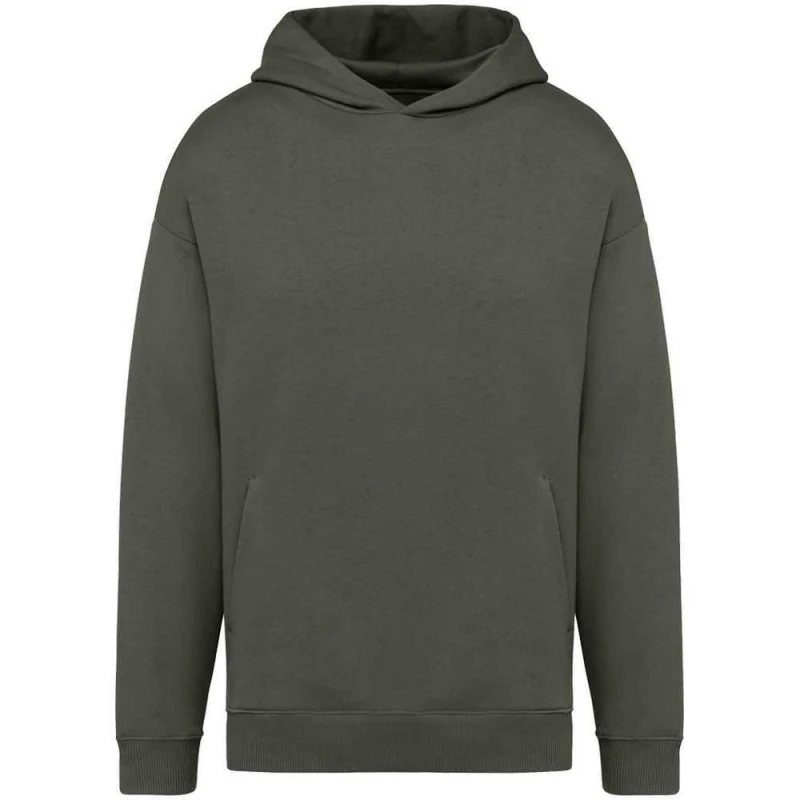 Image of Native Spirit Mens Oversized Hoodie in Khaki Size: XS Khaki Male XS