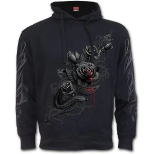 Image of Fatal Attraction Womens Small Side Pocket Stitched Hoodie - Black