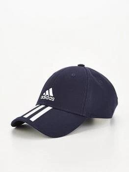 Image of Adidas Baseball 3-Stripe Cap - Ink