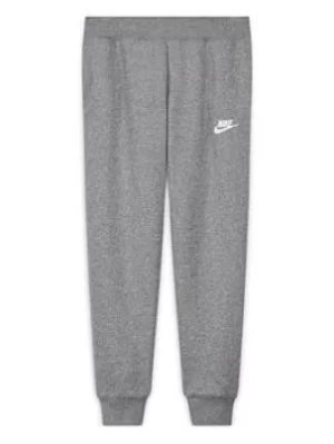 Image of Nike Girls Nsw Club Fleece Pant Lbr, Grey Heather, Size L=12-13 Years, Women