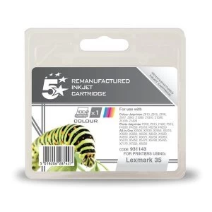 Image of 5 Star Office Lexmark 35 Tri Colour Inkjet Cartridge