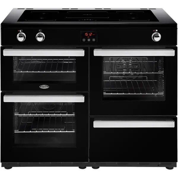 Image of Belling Cookcentre 110Ei 110cm Electric Induction Range Cooker - Black 444444104