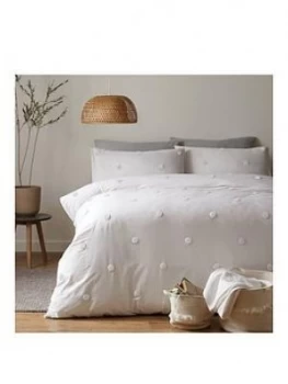 Image of Appletree Dot Garden Duvet Cover Set In White