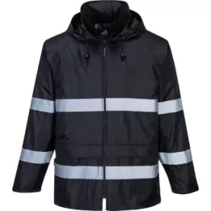 Image of Portwest Classic Iona Mens Rain Jacket Black S