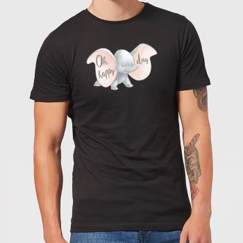 Image of Disney Dumbo Happy Day Mens T-Shirt - Black - 5XL