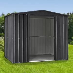 Image of 8' x 6' Lotus Anthracite Grey Apex Metal Shed (2.34m x 1.75m)