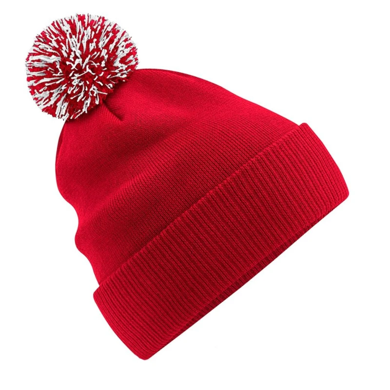 Image of Beechfield Beechfield Men Snowstar Beanie in Red Red One Size Male 5063107011589