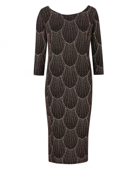 Image of Scarlett & Jo Deco Glitter Lurex Dress
