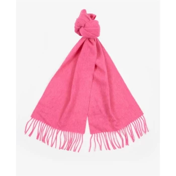 Image of Barbour Lambswool Woven Scarf - Hot Pink
