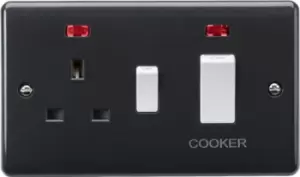 Image of KnightsBridge 45A DP switch with 13A DP switched socket with neons [Part M Compliant]