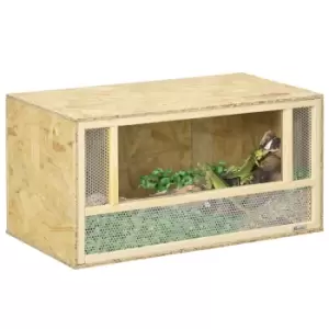 Image of PawHut Reptile Terrarium Vivarium, Climbing Pet Containers, Reptile Habitat with Sliding Doors, Breathable Mesh, Easy to Install, for Lizards