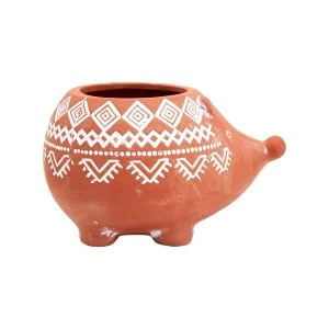 Image of Sass & Belle Terracotta Hedgehog Planter