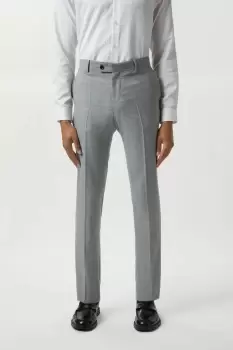 Image of Slim Fit Mid Grey Marl Suit Trousers