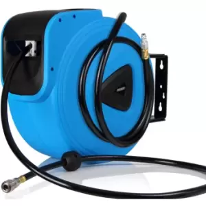 Image of Monzana - 20m Automatic Compressed Air Hose Reel With 1/4' Connection With Wall Mountable Hose Drum Dispenser Reel