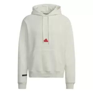 Image of adidas Fleece Hoodie - White