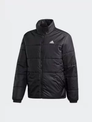 Image of adidas Bsc 3-stripes Insulated Winter Jacket, Green, Size S, Men