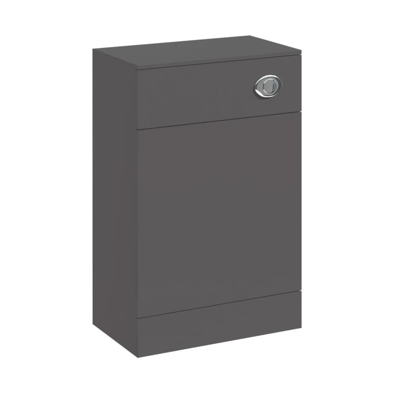 Image of Balterley Modern Floor Standing Bathroom WC Toilet Unit - 500 x 300mm, Dark Grey Dark Grey Unisex