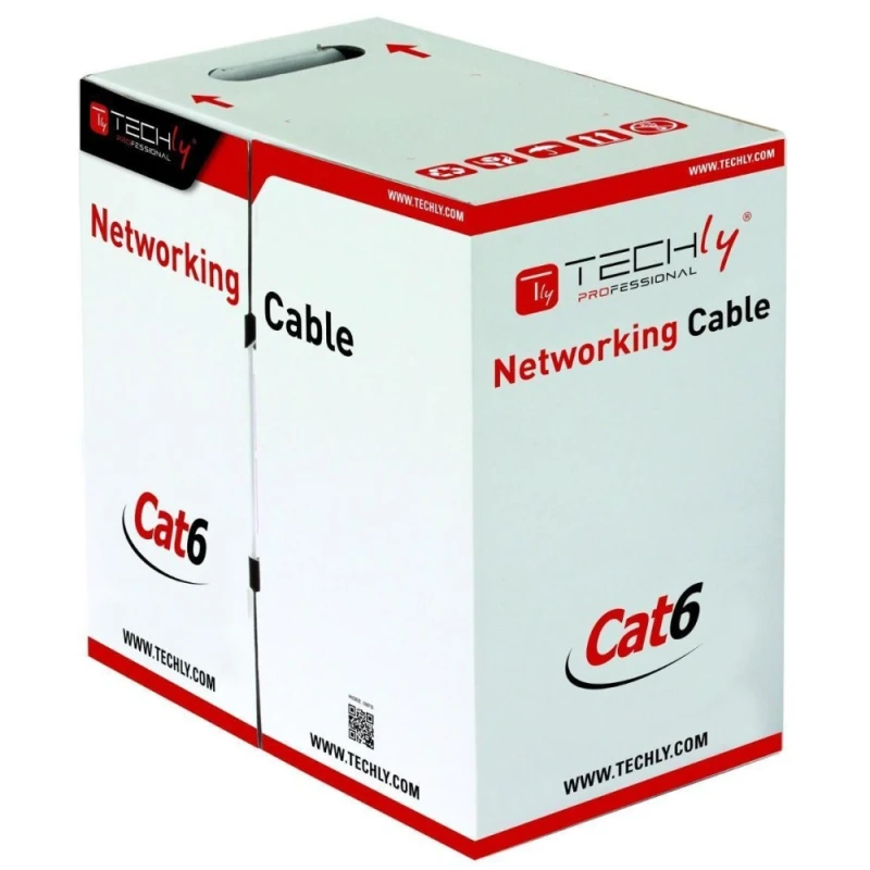 Image of Techly ITP-C6F-FL networking cable Grey 305 m Cat6 F/UTP (FTP)