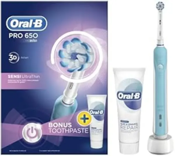 Image of Oral B Pro 650 Sensi Clean Toothbrush & Toothpaste 75ml