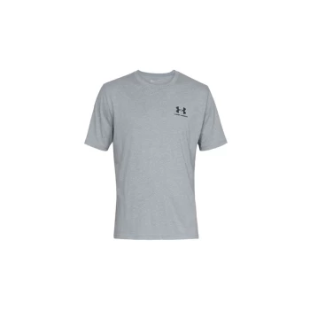 Image of Under Armour Mens Sportstyle SS T-Shirt - STEEL - 3XL