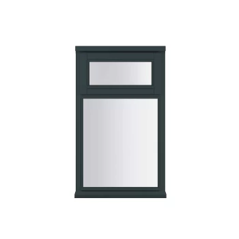 Image of Anthracite Grey Double Glazed Timber Window - 1045x625mm