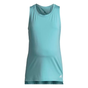 Image of adidas AEROREADY Designed 2 Move Sport Tank Top (Maternit - Mint Ton / White