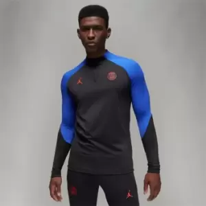 Image of Nike Saint-Germain Strike Mens Jordan Dri-FIT Soccer Drill Top - Black
