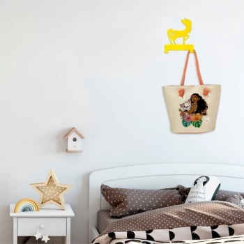 Image of Unicorn - Yellow Yellow Metal Wall Hook