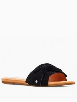 Image of Ugg Deanne Flat Sandals - Black