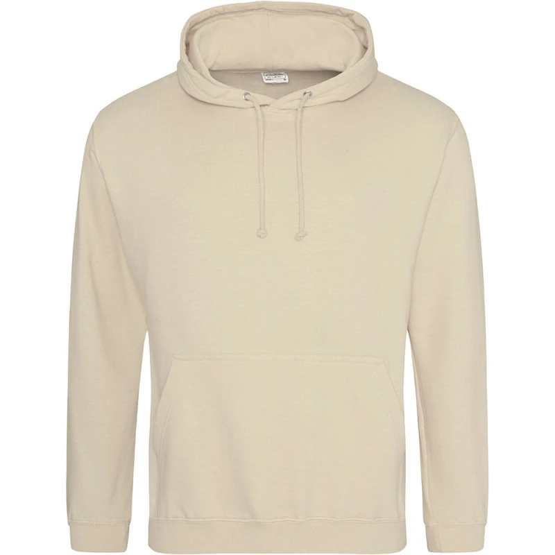 Image of AWDis AWDis Men College Hooded Sweatshirt Hoodie in Light Brown Size: Small Light Brown S Male 5055747787818