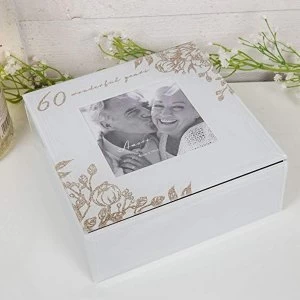 Image of Amore By Juliana 60 Years Glass Trinket Box with Frame