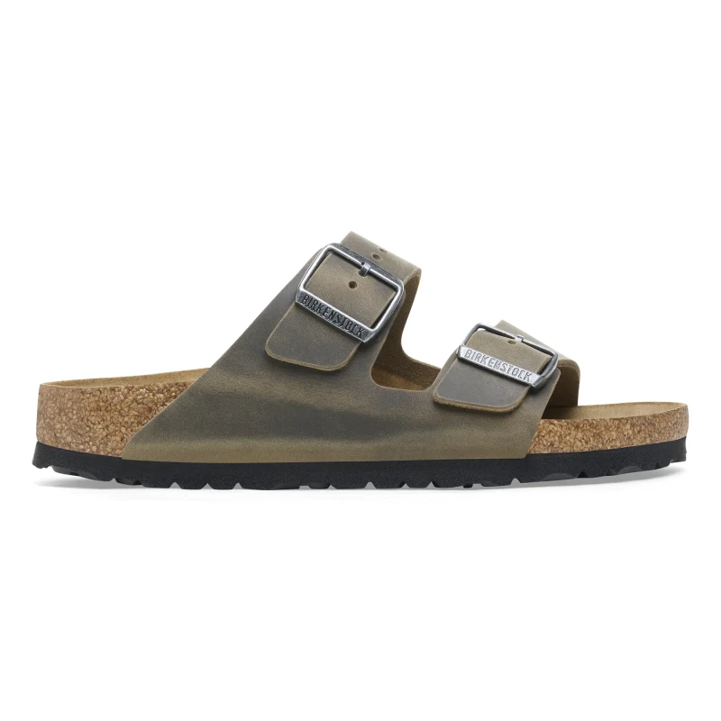 Image of Birkenstock Sandals Birkenstock Arizona Oiled Leather Vert Unisex 43