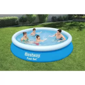 Image of Bestway - Fast Set Large Round Family Swimming Paddling Pool 3.66m x 76cm 5337L