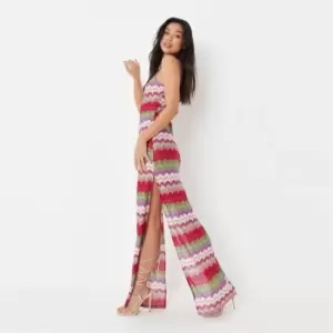 Image of Missguided Tall Crochet Maxi Dress - Multi