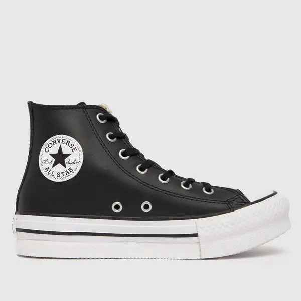 Image of Converse Black all star hi Junior trainers Black UK 13 (EU 31½)