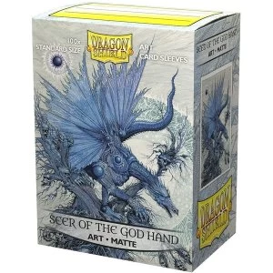 Image of Dragon Shield - Seer of the God Hand Matte Classic Art Sleeves - 100 Sleeves