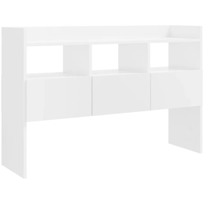 Image of VIDAXL Sideboard High Gloss White 105x30x70cm Engineered Wood vidaXL 8720286607237