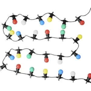 Image of 20 x Multicoloured Garden Festoon Chain String Lights
