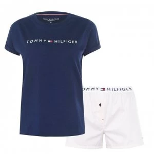 Image of Tommy Bodywear Original Short Pyjama Set - Navy/PBlush0YZ
