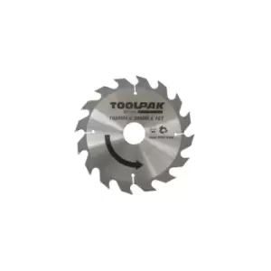 Image of Toolpak Trade Wood Professional TCT Circular Saw Blade, 215mm x 30mm x 48 Teeth