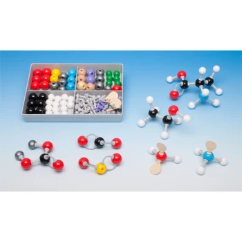 Image of Molymod MMS-009 Inorganic - Organic Student Set - 52 Atoms, 37 Links