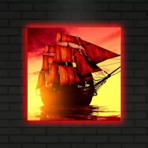 Image of 4040DACT-18 Multicolor Decorative LED Lighted Canvas Painting