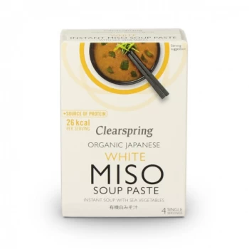 Image of Clearspring Instant White Miso Soup Paste & Sea Vegetable - 60g